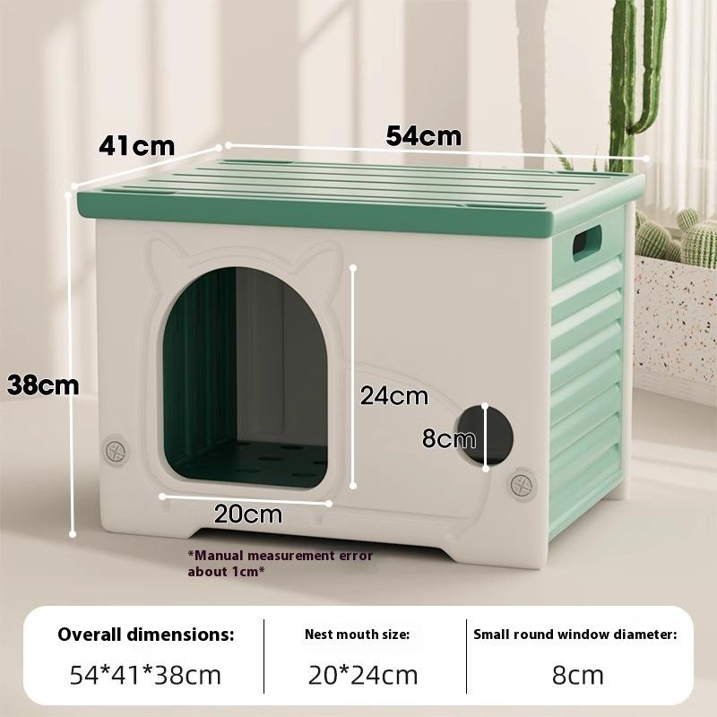 Outdoor House Waterproof Elter for Stray S Closed Kit Cottage All-Season Universal Pet Supplies