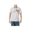 Letter Print Running Training Comfortable Breathable Casual Short Sleeve T-Shirt Men Tops White 682146-02