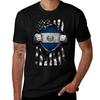 Salvadoran American Flag USA El Salvador TShirt Big Size Loose Fit Tee Shirt