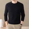 Hengyuanxiang Men's Thickened Pure Wool Winter Knit Pullover