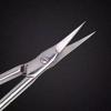 Russian-Style Cuticle Nippers: Stainless Steel, Small Curved, 45-Degree Sharpened Edge for Professional Nail Art and Dead Skin Removal.