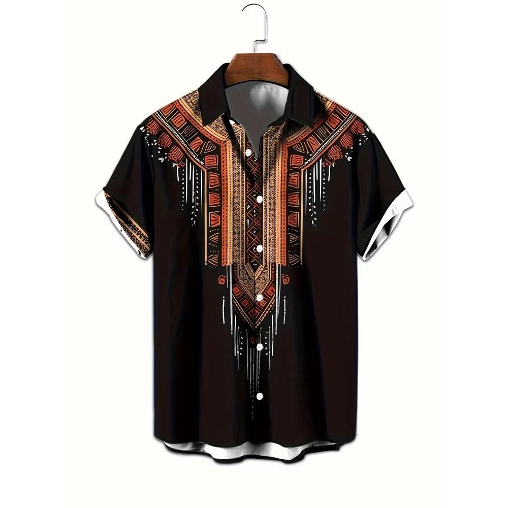 New Men's Large Size Shirts Daily Versatile Comfortable Breathable Short-sleeved Men's Button-down Shirts Fashion Men's Clothing