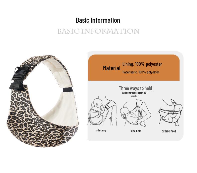 Porte-bébé ventral portable avec siège de hanche pour des sorties de bébé en toute sécurité