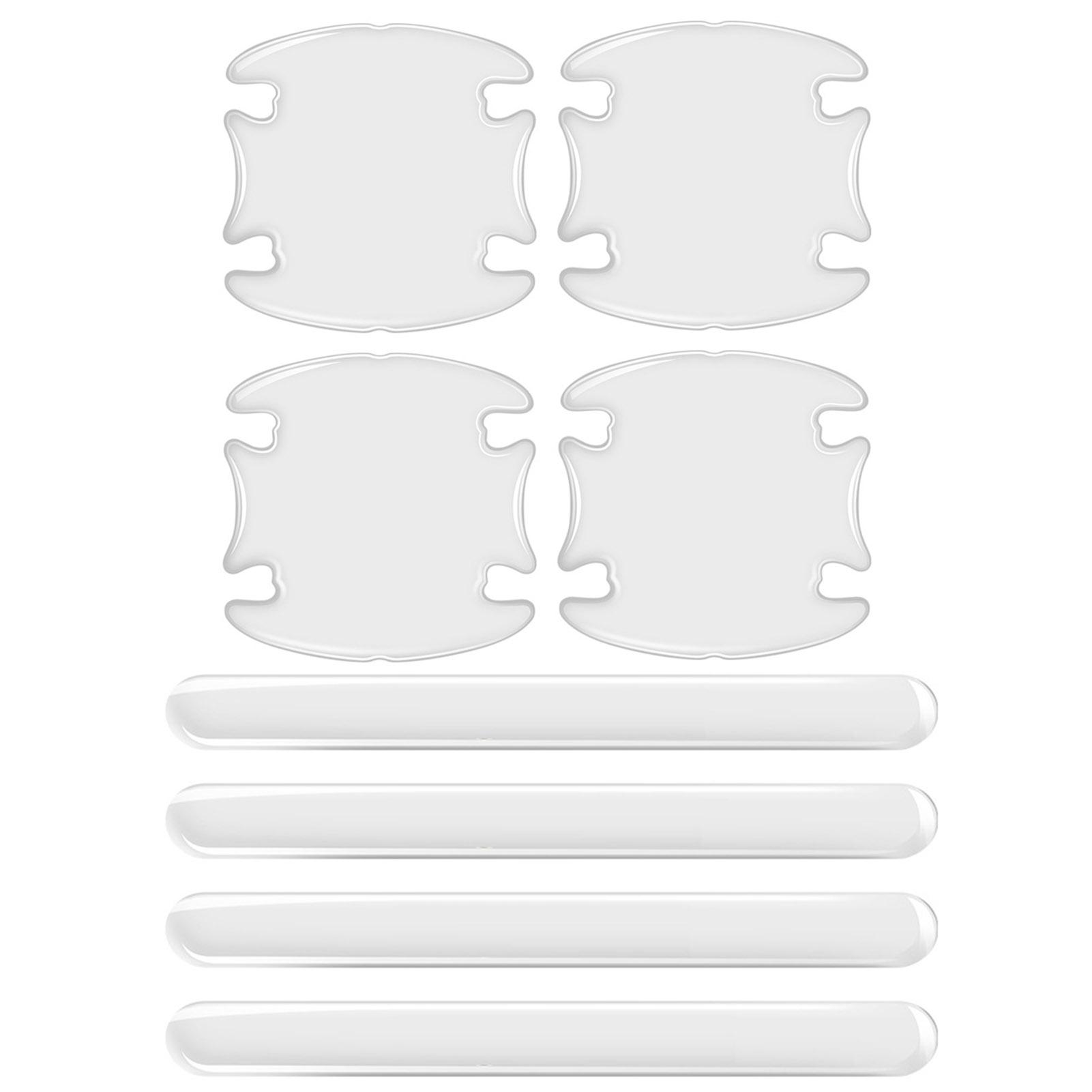 

8 шт. Пленка для автомобильной дверной ручки, защитная наклейка для автомобильной дверной ручки от царапин, 8 шт. Защитная наклейка для автомобильной дверной ручки от царапин белый