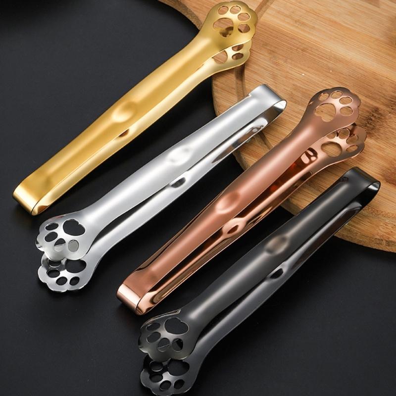 Cat Claw Shape Ice-Cube Tongs Serving Tongs Non-stick Bread Tongs Easy to Clean
