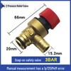 Universal Brass Pressure Relief Valve for Wall-Mounted Boilers, 4 Points, 3 Bar