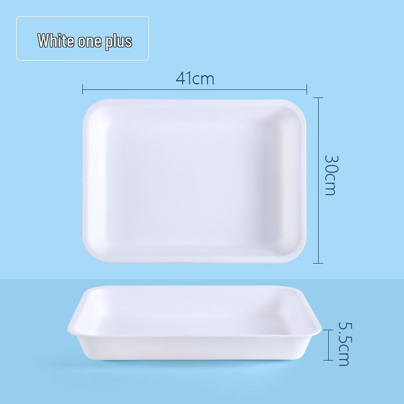 ZISIZ Commercial Rectangular Stainless Steel 3-Compartment Serving Tray