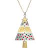 Best-selling Christmas earrings: alloy patchwork colorful Christmas tree earrings, pine tree earrings, European and American luxury earrings