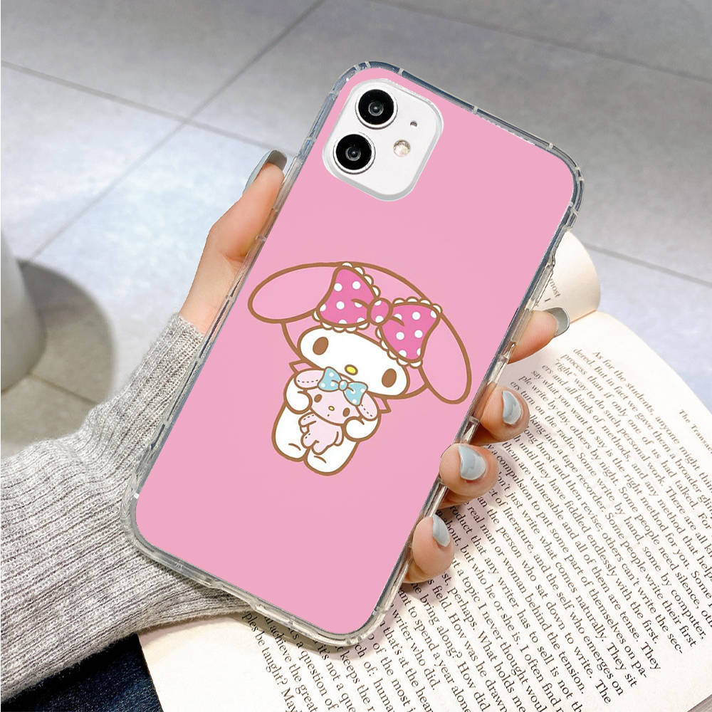 

Чехол для Samsung A04 A14 A23 A34 A54 M23 M33 M52 M53 Realme 10 9 C30S C35 C55 VIVO Y02S Y21 Y51 X80 Pro Прозрачный чехол LI27 Cute My Melody Infinix Note 8 серый