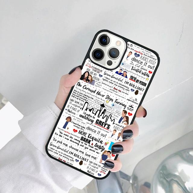 Greys Anatomy You are my person Phone Case Cover For iPhone 17 Air 11 12 13 15 16 14  Pro MAX Plus