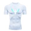 Black Phoenix with Red Wings Men's Sports T-shirt Training Fitness Compression Workout T-Shirt Rashgard Tops T-Shirt