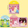 Reusable Cartoon Sticker Book Educational DIY Puzzle Toy for Kids Multiple Scenarios Classic Learning Gift for Children