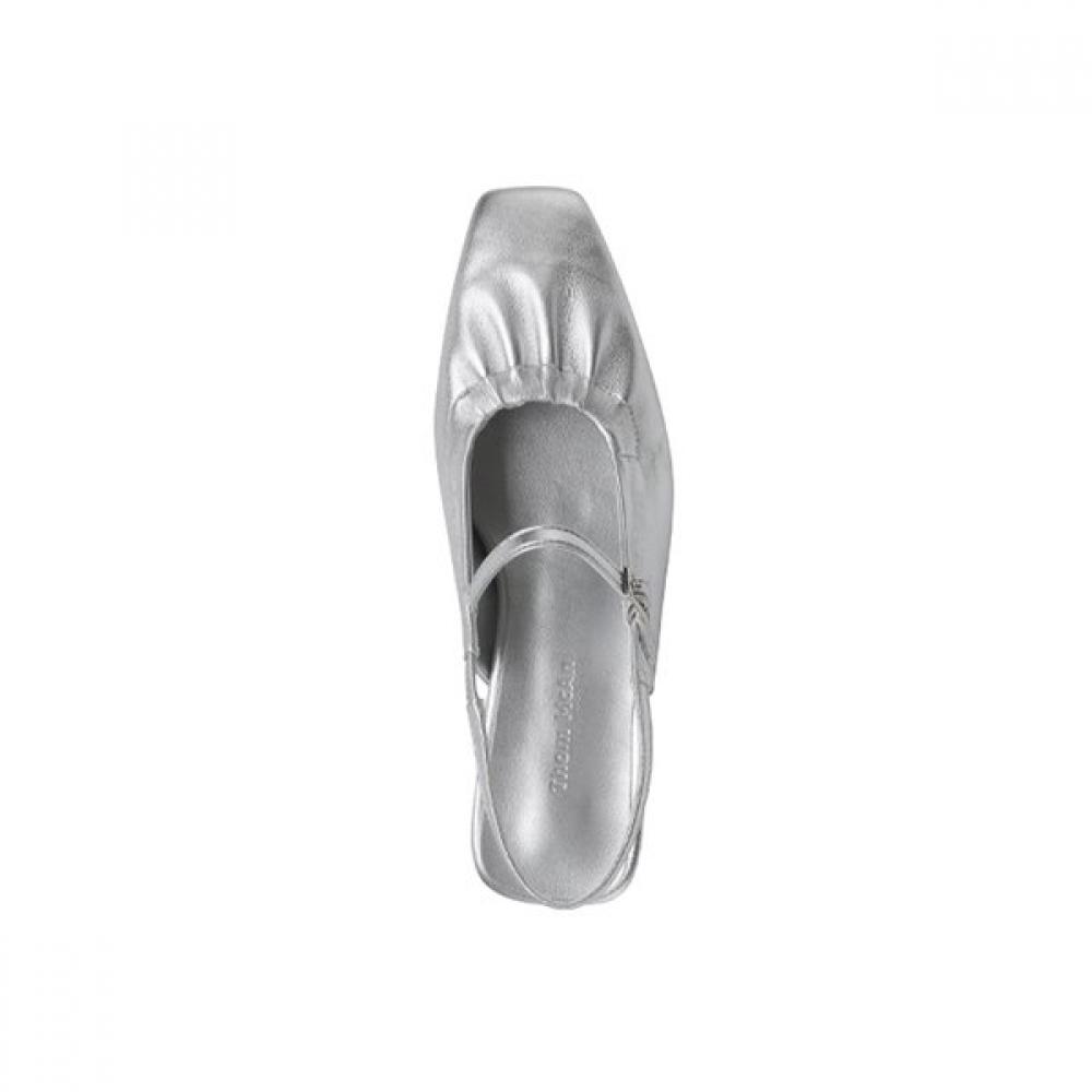 Thom Mcan Women Comfort Shirring Slingback Praha 8tmpr25s7r Silver