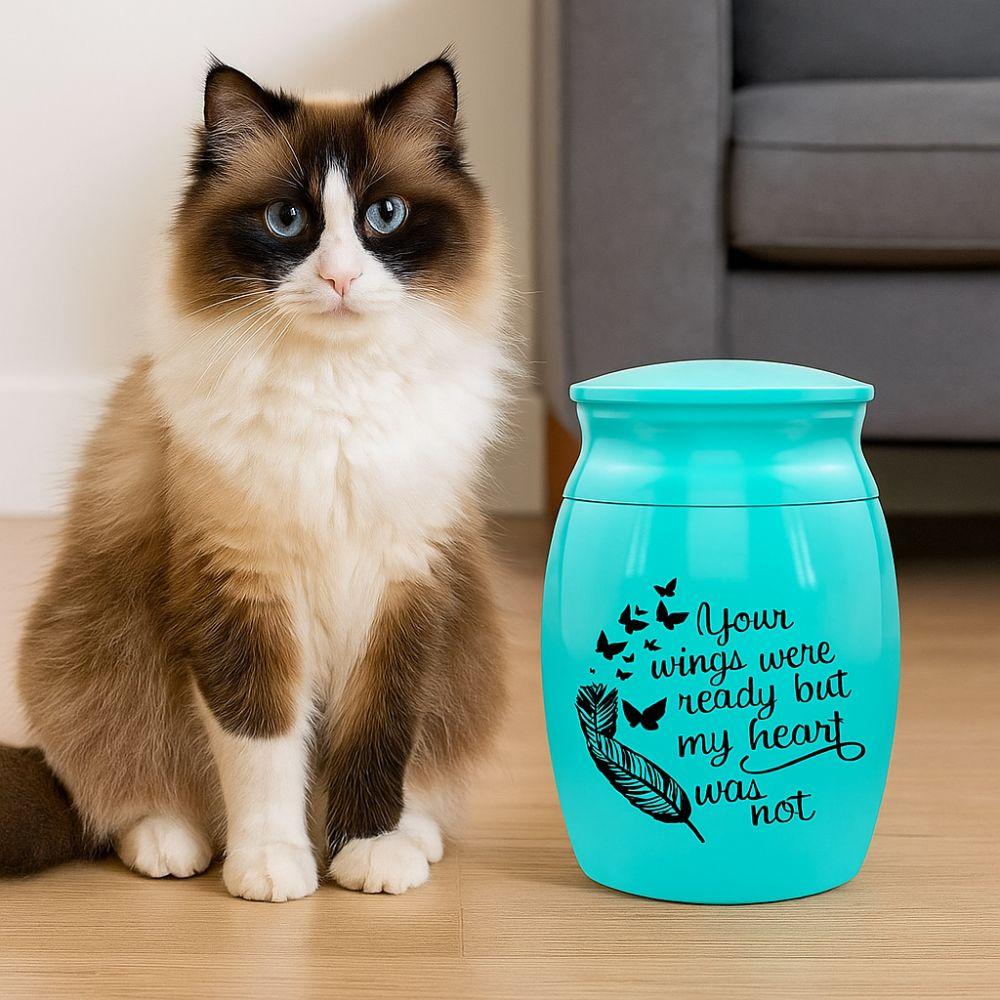Waterproof Memorial Pets Urn Aluminum Zinc Zinc Alloy Cremation Urns Personalized Ashes Sealed Box  Funeral