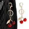 Fashionable Cherrys Sturdy Resin Charm Pendant Elegant Keychain Charm Accessory for Styles Expression Daily Use