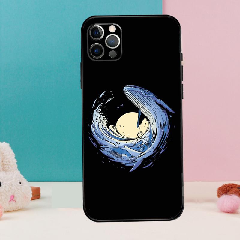 Wal Fisch Welle Meer Handyhülle Für iPhone 17 Air 16 14 13 12 11 15 Pro Max 12 13 mini 15 16 Plus 16e Hülle Coque
