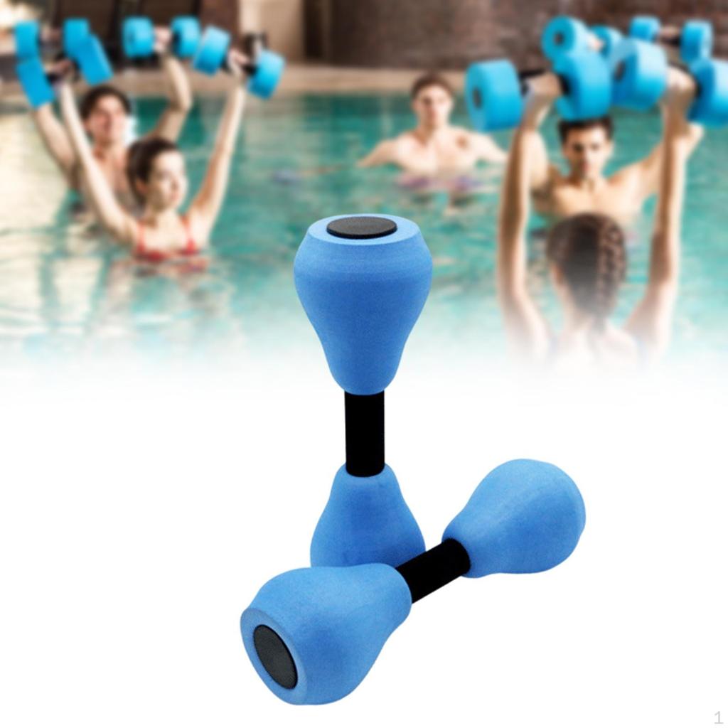 Aquatic Exercise Dumbells Aerobic Lightweight Water Sports Fitness Barbell EVA Foam