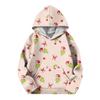 Children's Long-sleeved Loose-fitting Pullover Hoodie With Drawstring And Solid Color