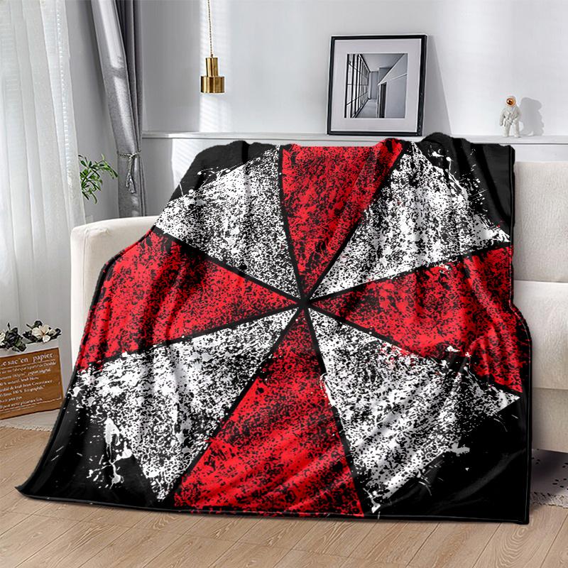 1pc Creative Design Resident Evil Design Blanket Seasonal Home Decorative Throw for Room, Gift Idea, Living Room, Travel, Camping, Car Blankets