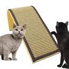 L Shaped Cat Scratcher Indoor Cats Scratching Board Rest Multipurpose Lightweight Wood Sisal