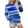 Women's Printed Sweatshirt Long Sleeve Round Neck Casual Comfortable Loose Lightweight Women's Sweatshirt