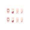 Gentle Blush Gradual Change Manicure Pink Girl Sweetheart Wearing Nail Three-Dimensional Bow Love Manicure Piece