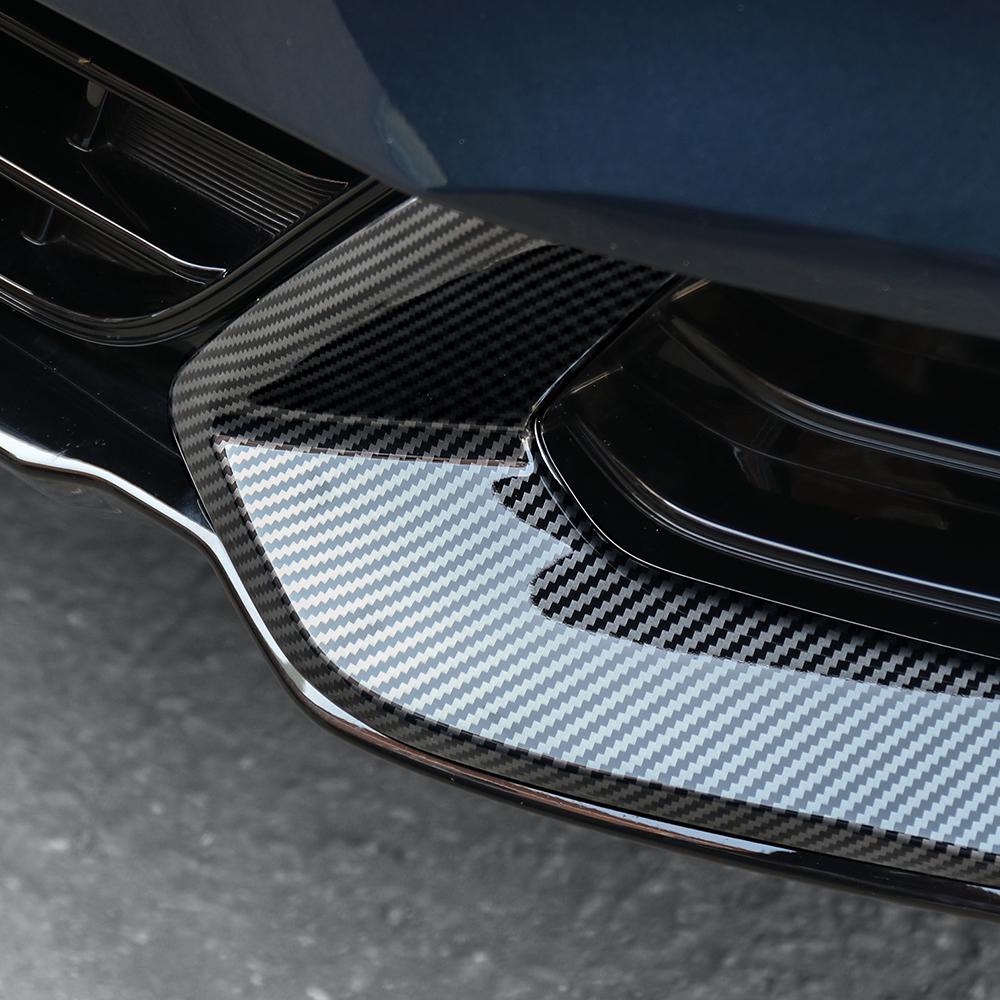 For Kia Sportage NQ5 2023-2026 Carbon Fiber Style Black Front Fog Light Lamp Cover Trim Accessories LHD/RHD