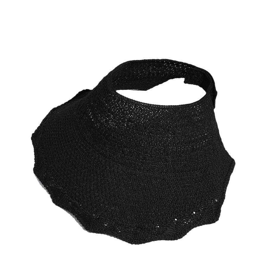 

Style Hat Versatile Simplicity Sweet Lace Portable Womens Sunshade Hatscaps Black