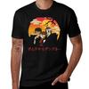Fuu Mugen Jin Champloo Sonnenuntergang Vintage T-Shirt Basic Einfaches Design Kurzarmshirt