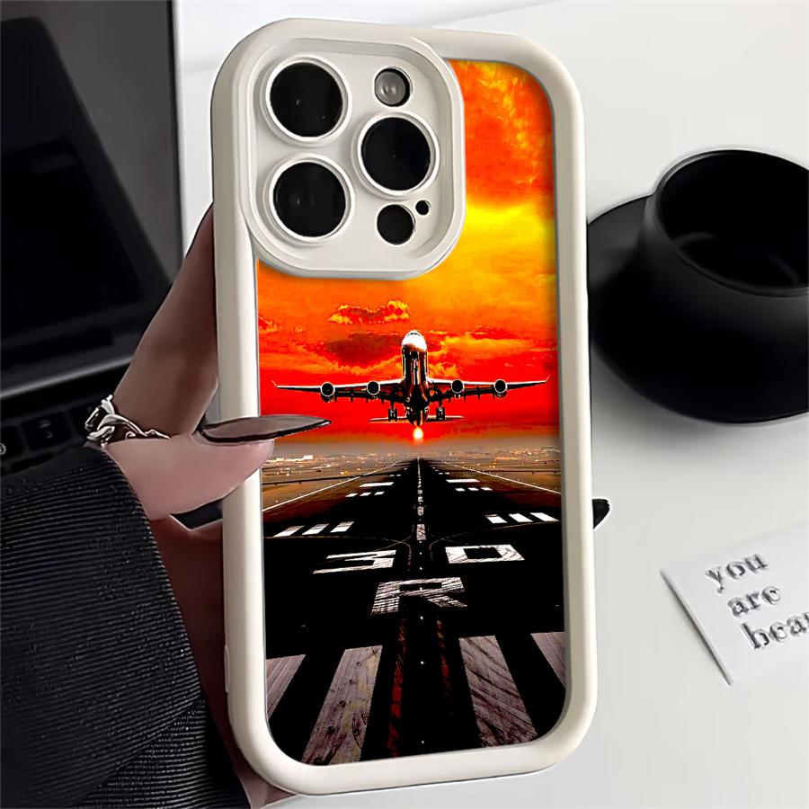 Aircraft Cool Case for iPhone 17 Pro Max 13 11 15 Plus 12 Pro 17e 16 14 Air Phone Cover iPhone 14