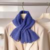 Thickened Short Knit Neckerchief Adjustable Fit Korean Style Neckwarmer  Casual Travel