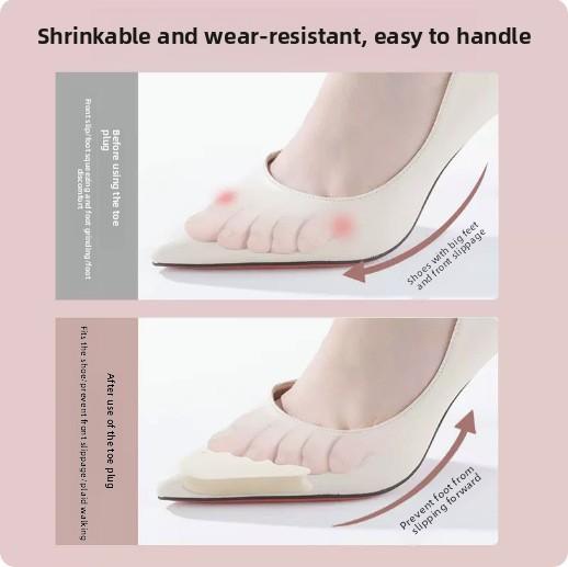 Inserções Espessas para Dedos de Sapatos de Salto Alto Proteção para Dedos, Antidor, Antiderrapante, Calcanhar Antiqueda