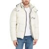 Calvin Klein Hooded Letter Print Zipper Long Sleeve Jacket Men Jackets White J30J323708-YBI