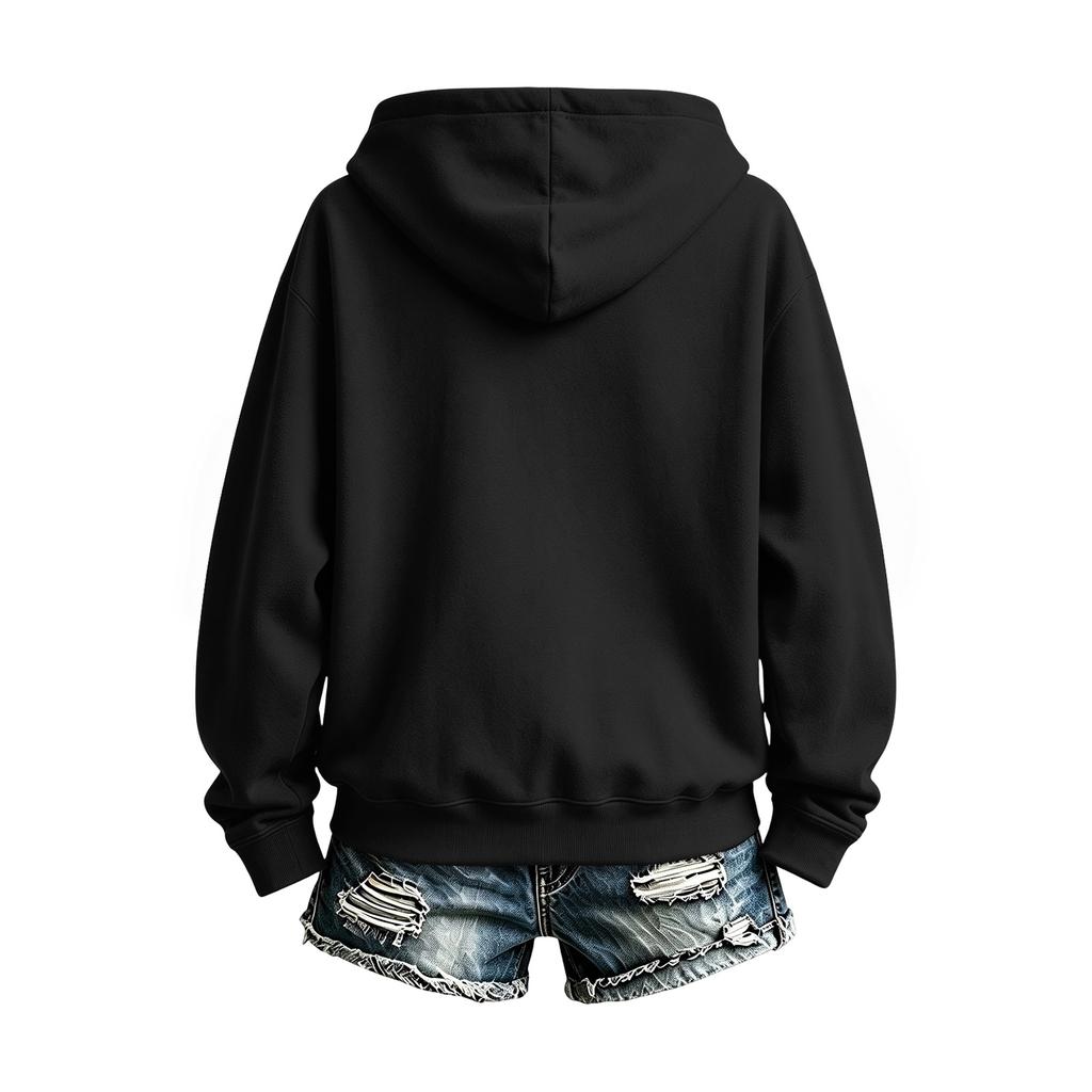 Women's Casual Christmas Print Hooded Top for Holiday and Winter Wear