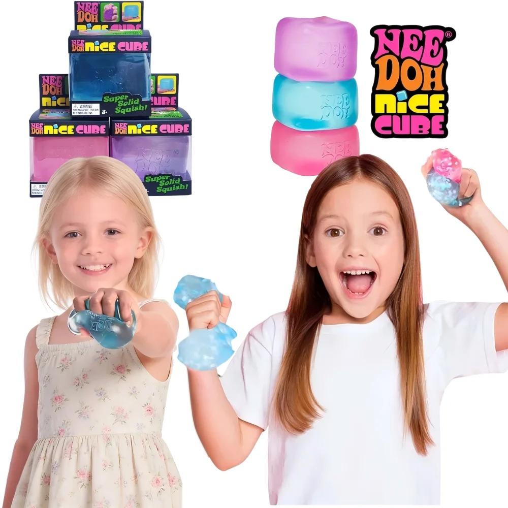 Schylling Needoh Nice Cube Senzorická Nice-Sicle Kostka na odbourání stresu Mačkací kostka Pro soustředění Populace s ADHD