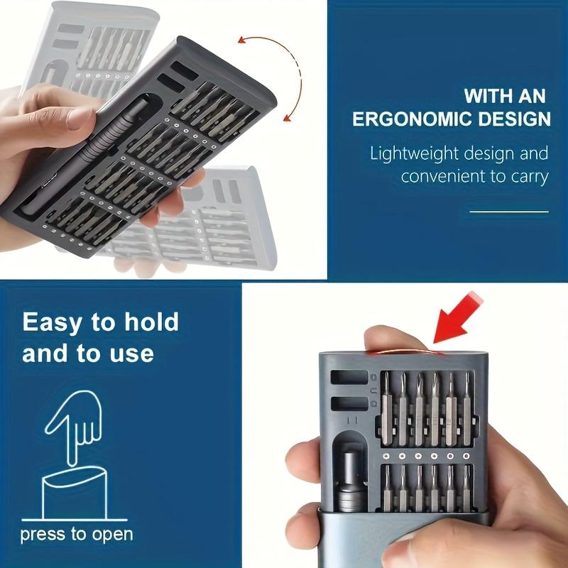 24 In One Aluminum Screwdriver Set, Home Repair Tool for Dismantling Mobile Phones, Headphones, Computers, and Watches