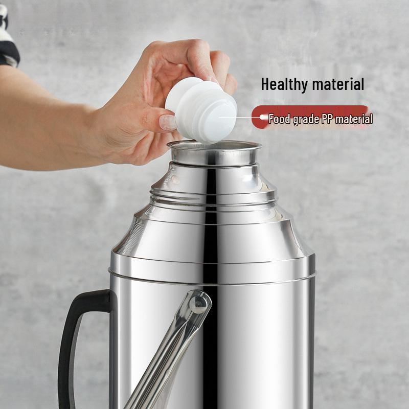 Stainless Steel Teapot Thermos - Large Capacity Hot Water Bottle for Dorm Use