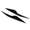 2 Pcs Headlight Eyebrow Front Left Right Light Eyelid Trim Cover Replacement for Ford Focus MK2 2008‑2011