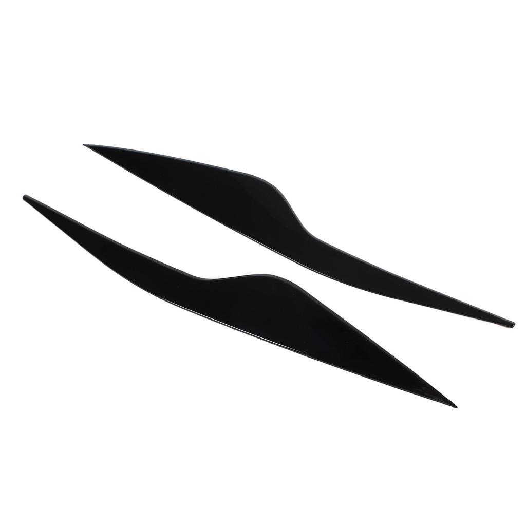 2 Pcs Headlight Eyebrow Front Left Right Light Eyelid Trim Cover Replacement for Ford Focus MK2 2008‑2011