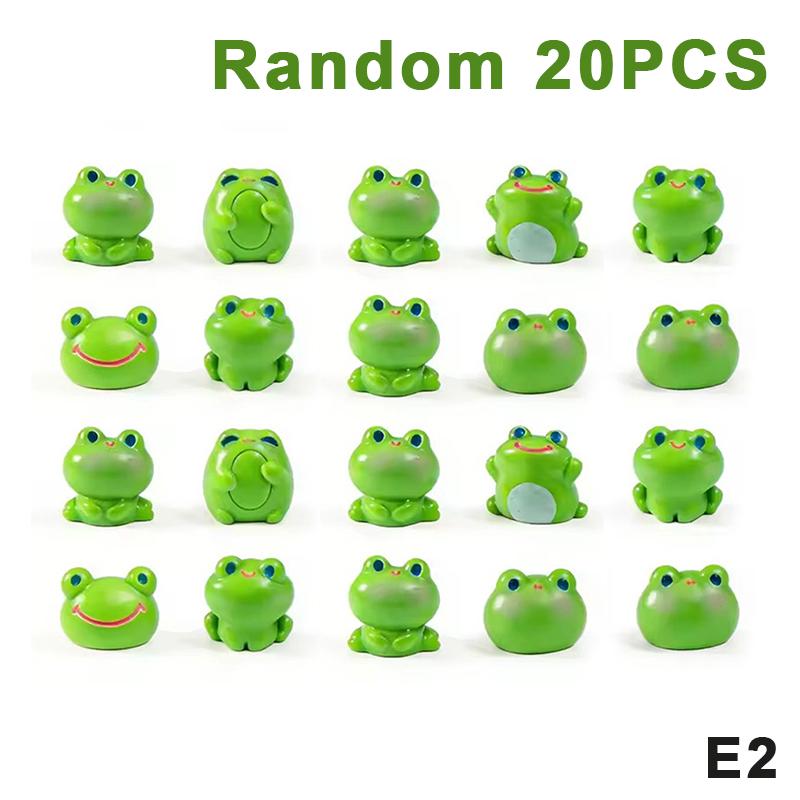 10/20Pcs Mini Resin Frogs Statues Frogs Figurines Garden Decor Fairy Garden Ornaments Indoor/Outdoor Microlandscapes Home Decor