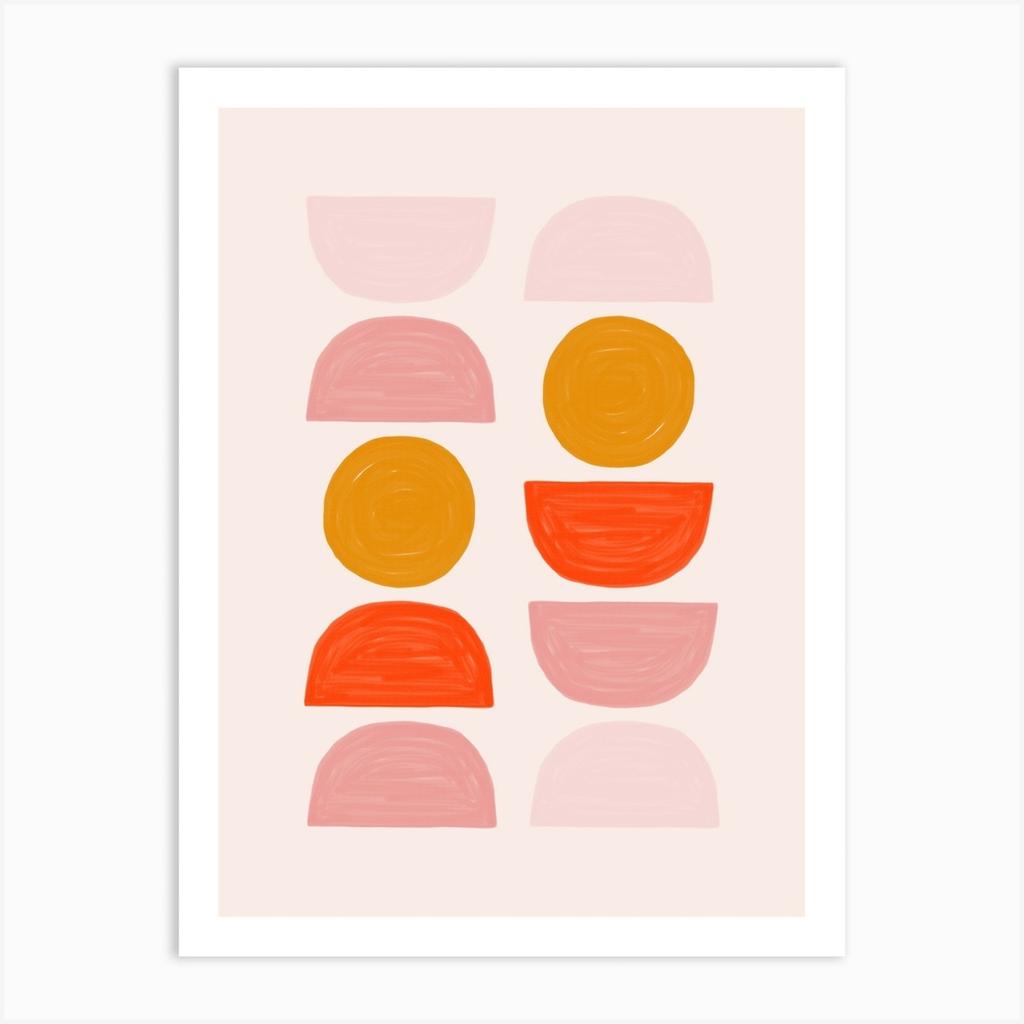 Kolorowe Abstrakcyjne Geometria Płótno Sztuka Malarstwo Macron Nowoczesny Nordycki Plakaty Wydruki Obraz na Ścianę do Salonu Wystrój Domu