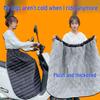 Windproof Electric Bike Skirt: Fleece Lined, Waterproof, Winter-Ready Leg Warmers