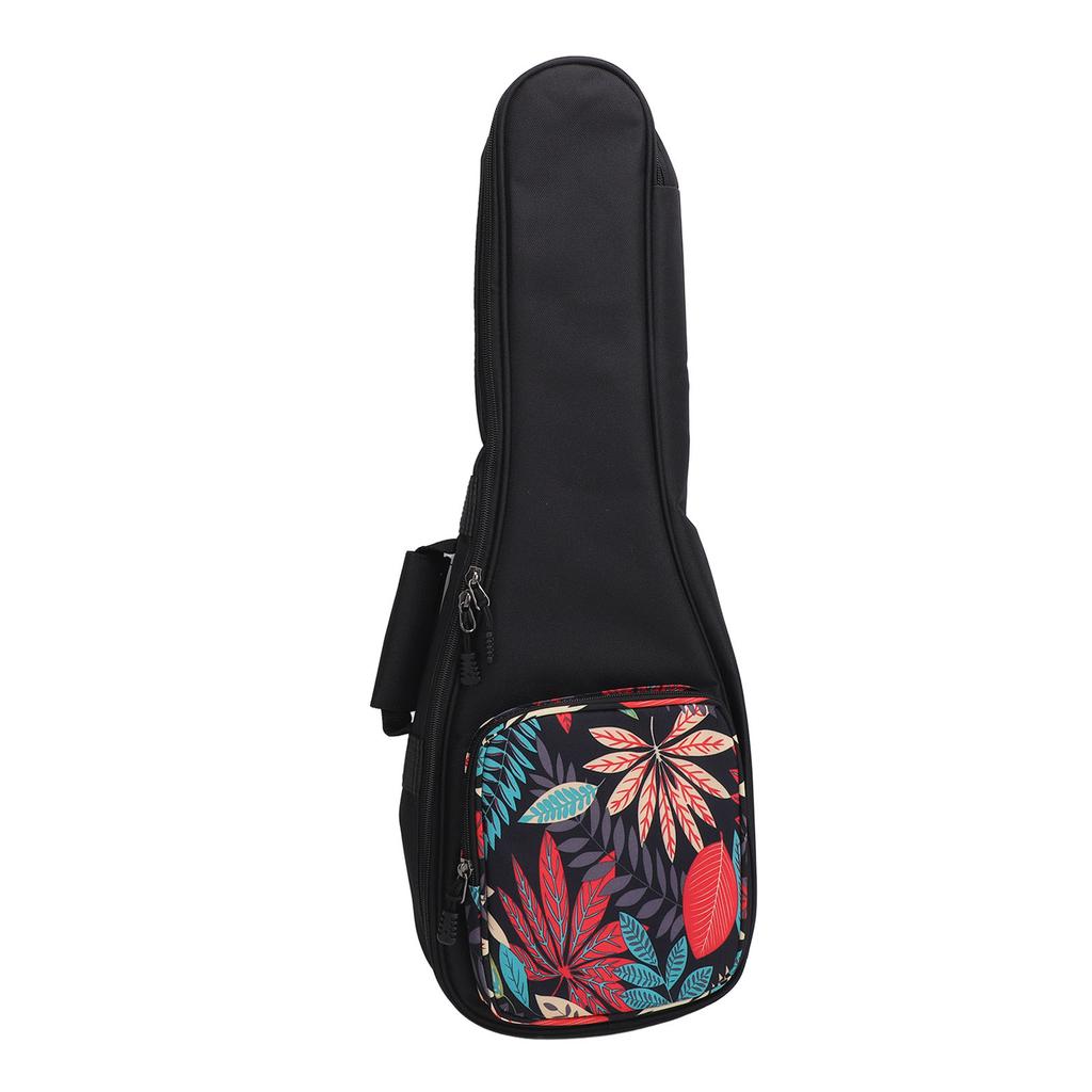 Ukulele Backpack Thickened Adjustable Shoulder Strap Stylish Pattern Ukulele Carry Bag String Instrument Case 23 Inch