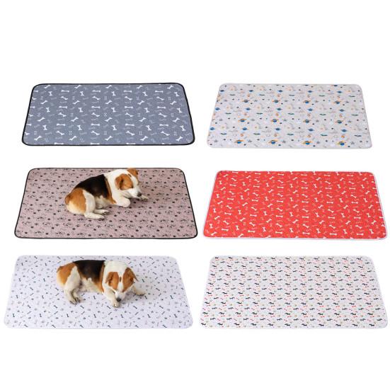 Waschbare Haustier-Pinkelunterlage für Hunde Wiederverwendbare Rutschfeste Welpen-Stubenreinheitsunterlage Superabsorbierende Auslaufsichere Haustierunterlage für Boden Welpenlaufstall Box Wurfkiste