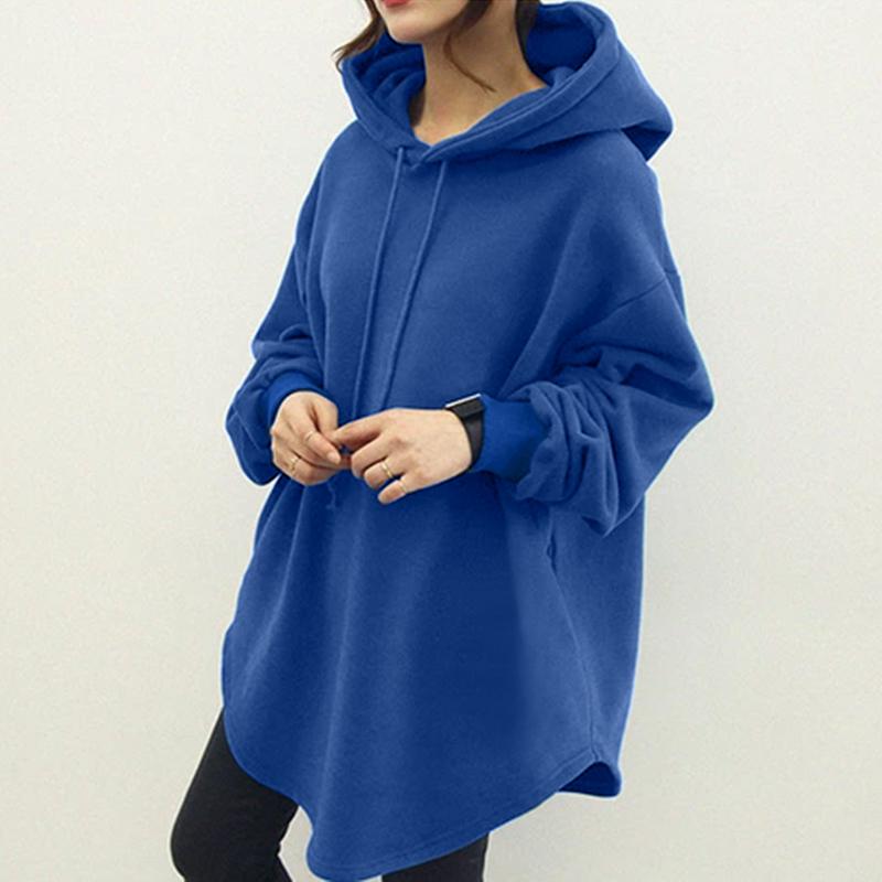 Women's Hooded Sweatshirt Long Sleeve Loose Pullover Hooded Top