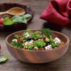 Smooth Salad Bowl Wooden Soup Bowl Reusable Rice Noodle Bowl  Salad Prep