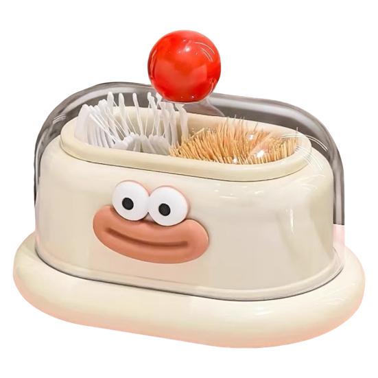 Cartoon Toothpick Holder With Removable Dust Cover Plastic Toothpick Dental