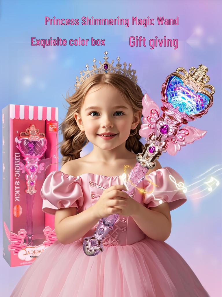 Enchanted Fairy Wand: Dreamy Luminous Scepter for Girls - Elsa Princess Lightsaber