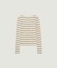 GROVE Nancy Stripe L/S T-Shirt (Peach)