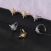 Starburst Zircon Ear Clip for Women - No Piercing Needed, Light Luxury & Exquisite Design